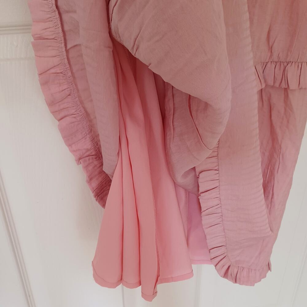 NWT Lovers + Friends Rosalie Midi Dress Coral Size M Sold Out - Picture 9 of 12
